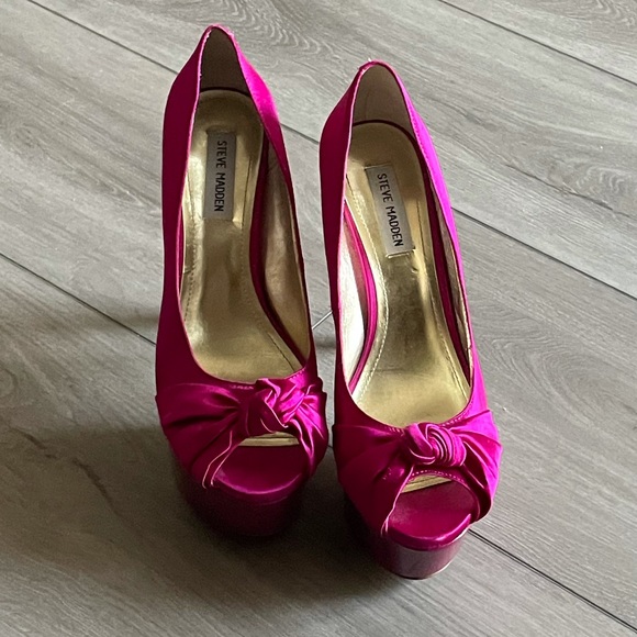 Magenta Steve Madden Erykka Platform Size 10 - Picture 6 of 6